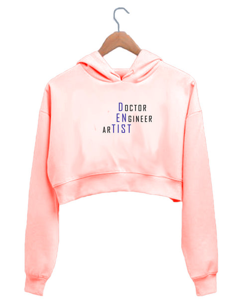 Quirkipedia Doctor Engineer Artist Dentist Dentists Dentist, Medicine, Womens Crop Hoodies